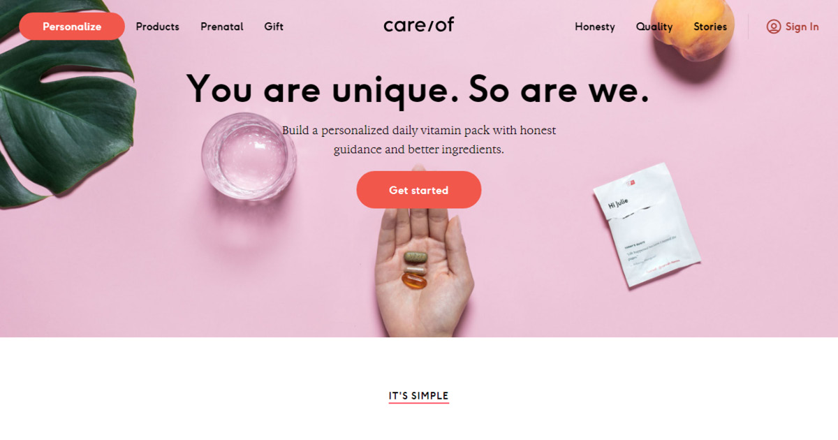 Homepage Care/of