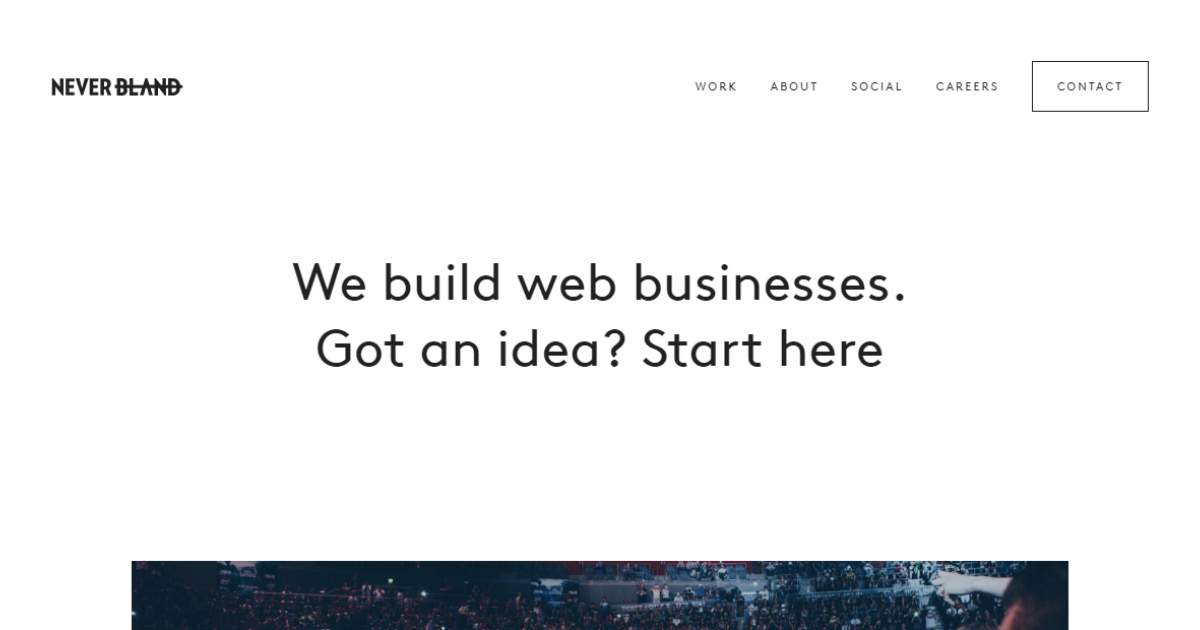 Homepage Never Bland