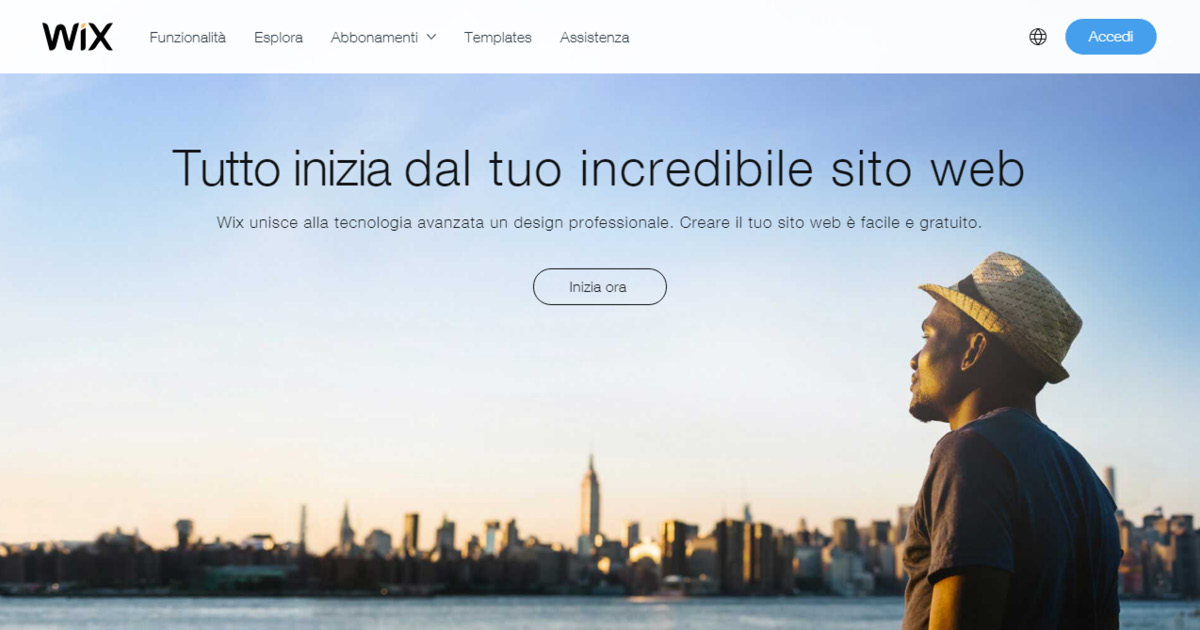 Homepage Wix