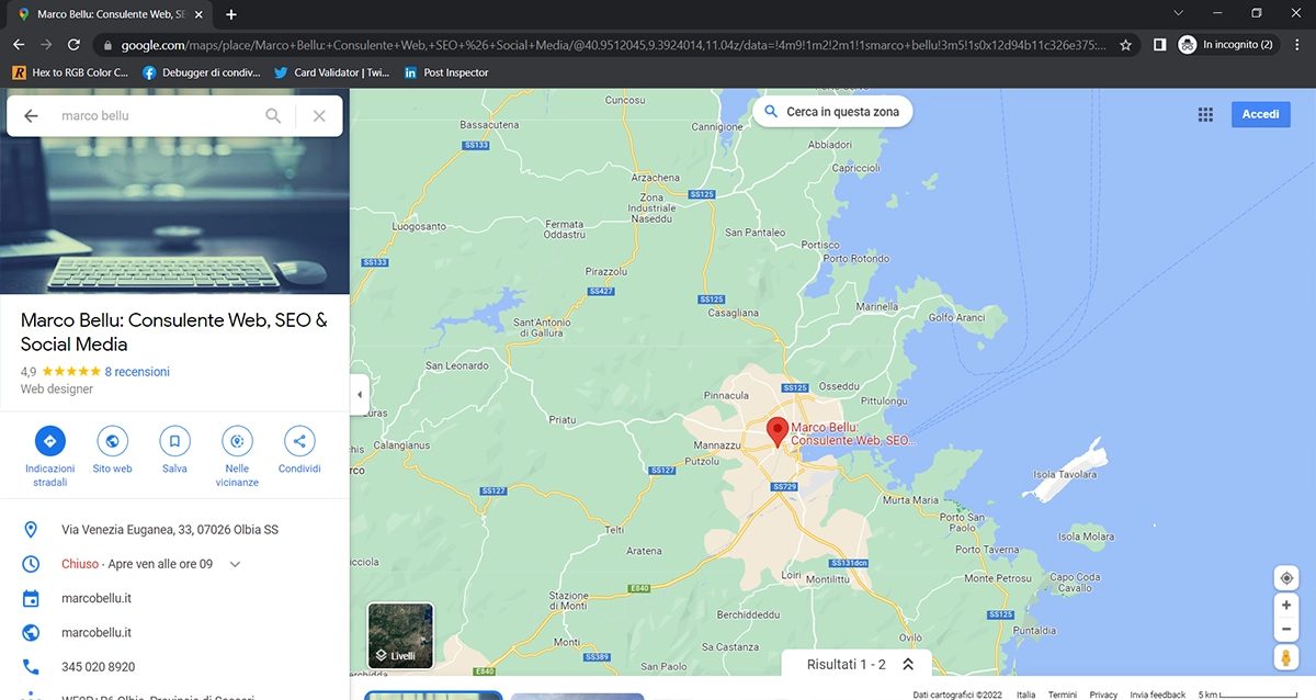 Marco Bellu Google Maps
