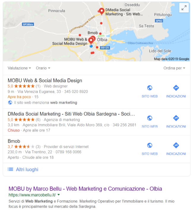 Consulenza Local SEO: Lo "Snao Pack" di Google