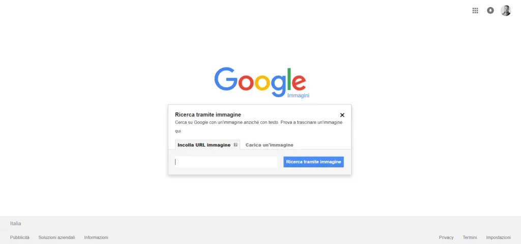 ricerca immagini di Google